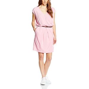 ESPRIT dames wikkeljurk van zijdeachtig materiaal, knielang, effen