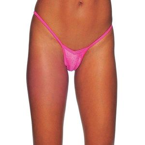 BodyZone Women's Standard V Front Thong, Fuchsia, One Size