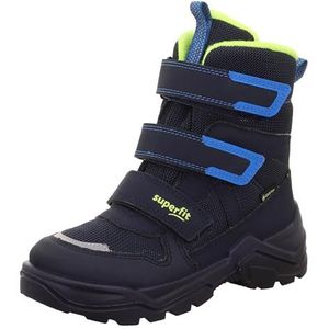 Superfit Jungen SNOW MAX warm gefütterte Gore-Tex Stiefel, BLAU/GELB 8000