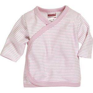 Playshoes Uniseks kindervleugelhemd met lange mouwen, gestreept babyshirt, roze, 44