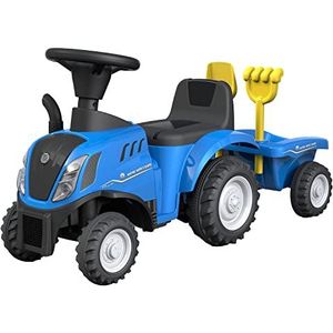 Turbo Challenge - New Holland tractor - blauw - 119206 - loopwagen - 91 cm x 30 cm x 44 cm - kunststof - batterijen niet inbegrepen - vanaf 12 maanden