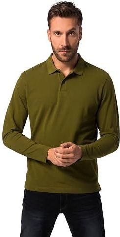 JP1880 - Shirt - Olijfgroen - Lange Mouw - Polokraag