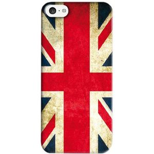 i-Paint harde beschermhoes en skin voor iPhone 5c, motief retro Britse vlag