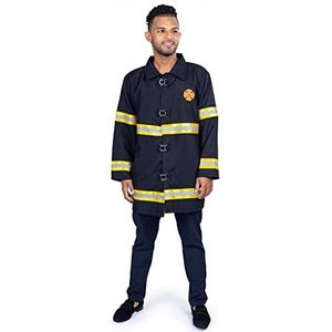 Dress Up America Fire Fighter Jacket voor Volwassenen - One Size (volwassenen)