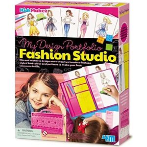 4M 404720 My Design Portfolio Fashion Studio Playset, Multi-Colour, 205 x 55 x 280 millimeters