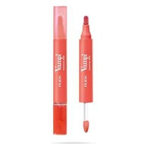 Pupa Vamp! Marker Duo lippenstift + lipgloss met hyaluronzuur – 3-in-1 voor definiëren, vullen en kleuren, lipcontouring – verkrijgbaar in 9 kleurvarianten (009 Jelly Coral)