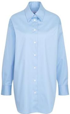 Blouse - Effen - Katoen - Lange Mouw - Losse Pasvorm