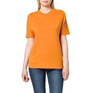 Scotch & Soda Dames ronde hals van tencel-mix T-shirt, Sunset Orange 0838, L