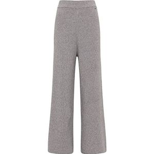 DreiMaster Vintage Dames gebreide broek, lichtgrijs, M/L