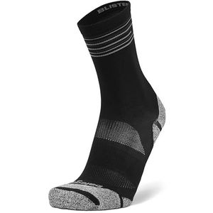 Balega Heren Blister Resist Light Mini Crew sokken, zwart, groot, Zwart, L