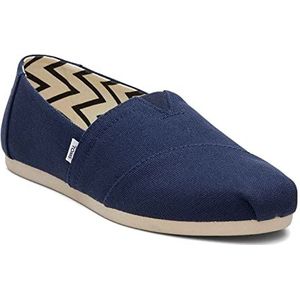 TOMS Vrouwen Alpargata Loafer Flat, Navy breed gerecycled katoen canvas, 40 EU, Navy breed gerecycled katoenen canvas, 7.5 UK Wide