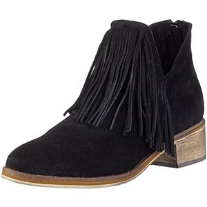 VERO MODA Dames Vmlaure Leather Boot korte schacht laarzen, zwart, 36 EU