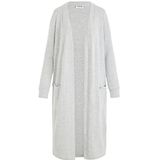 Noisy May Nmcity L/S lange cardigan Noos voor dames, Licht Grijs Mix, XL