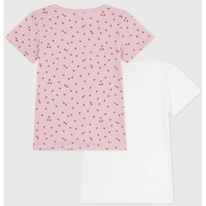 Petit Bateau Katoenen T-shirt voor kinderen, korte mouwen, appelprint, Variant 1:, 24 Maanden