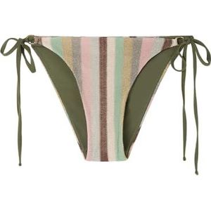 Women'secret Klassieke bikinislip voor dames, meerkleurig, glanzend, Veelkleurig strepen, L