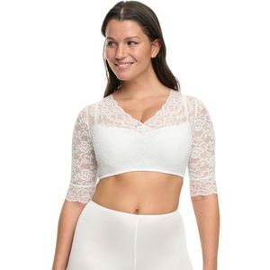 Susa Dirndl-blouse voor dames, wit, 48