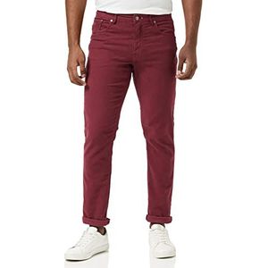 Hackett London Men's Moleskin 5 PKT Broek, Zinfandel, 33W/32L
