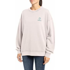 Replay Oversized sweatshirt voor dames, 565 poederroze, M
