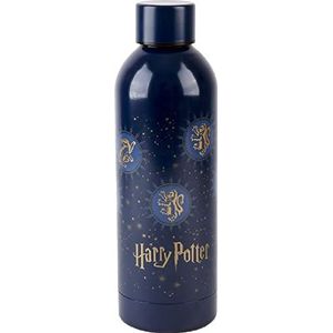 Kids Licensing Harry Potter fles van roestvrij staal, marineblauw/goud, 750 ml