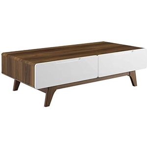 Modway Origin tafel, hout, Walnut White, 58 x 119 x 36 cm