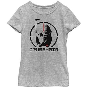 Star Wars Girl's Girl's Short Sleeve Classic Fit T-shirt, Heather Grey, XS