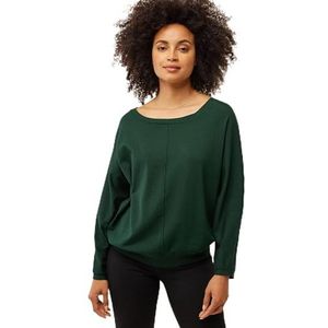 Mexx Dames Batsleeve Basic Knit Pullover Sweater, Dark Green, XL