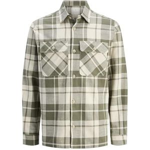 Jack & Jones Jprccraymond Spring Check Overhemd Sn, Tea Leaf, L