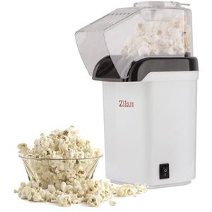 Zilan, Popcornmachine, heteluchtcirculatie, minder calorieën, bereiding zonder olie, antiaanbaklaag, 1200 W.