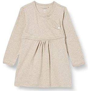 Noppies Baby Baby-meisjes G Dress Ls Nevada kinderjurk, Taupe Melange - P757, 74 cm