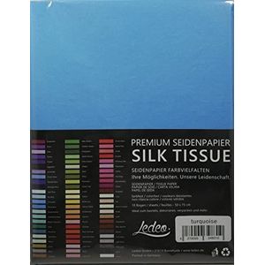 Premium zijdepapier Silk Tissue - 10 vellen (50 x 75 cm) - kleur naar keuze (turquoise)