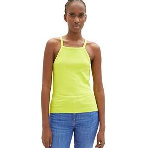 TOM TAILOR Denim Dames Top 1035368, 24702 - Neon Lime, XS