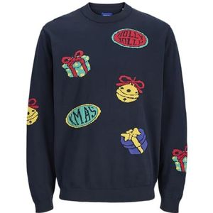 JACK&JONES - JORHOLIDAY KNIT CREW NECK - Gebreide Pullover - Heren