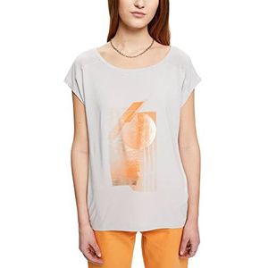 ESPRIT Collection Dames T-Shirt, 050/PASTEL GREY, S