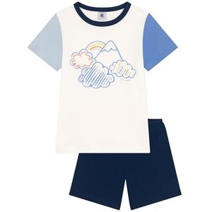 Petit Bateau A09QF Pyjacurt, incognito/meerkleurig, 5 jaar, jongens, Incognito/Multico, 5 Jaar