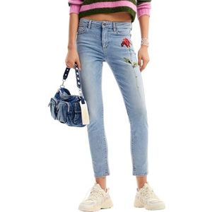 Desigual Dames Woman Denim Long Broek Jeans, blauw, 42