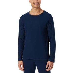 SCHIESSER - Mix & Relax - Shirt - Donkerblauw - Lange Mouw