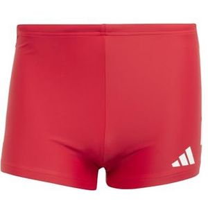 adidas Mannelijke 3 Strepen Zwemboxers 2 INCH 38, Pure Ruby/Wit, 38 Tall