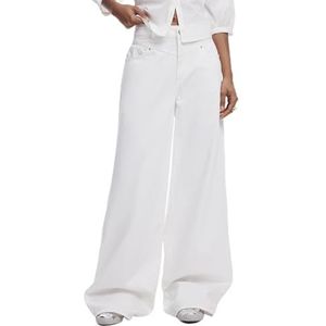 Desigual Denim New Jersey jeans voor dames, Wit, 42