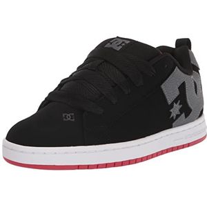DC mannen Court Graffik Casual Skate schoenen, zwart/grijs/rood, 14 UK