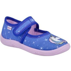 Richter - Pantoffels Mia WMS - Blauw - Dierenprint