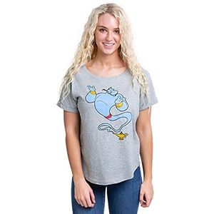 Disney Dames Aladdin Genie Lamp T-Shirt, Grijs (Grijs Heather Spo), S