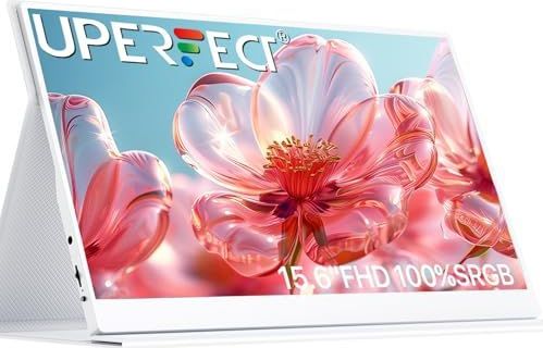 UPERFECT - 15,6-inch Draagbare Monitor - Wit - Ultradun Ontwerp