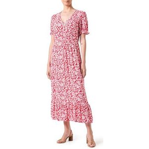 ONLY Dames Onlchianti S/S Long Dress WVN Noos jurk, rood, S