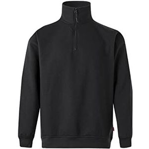 Velilla 105702 0 – NEGRO XL – sweatshirt met halve ritssluitingen, unisex, zwart, maat XL