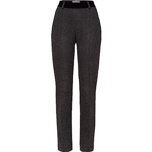 Raphaela by Brax Lillyth Thermo Doppio Mainimal Jersey vrijetijdsbroek voor dames, zwart/grijs, 31W x 30L