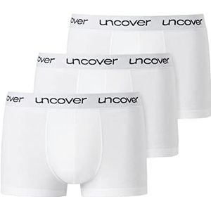 Uncover by Schiesser Heren 3-pack boxershort functioneel ondergoed - Cotton Function, wit, 3XL