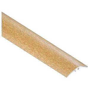 CEZAR W-AL-LW30-DS-090 beschermstrip/overgangsrail/overgangsprofiel met laminaat/houtdecor edel eiken met pluggen smal 30 mm,