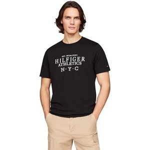 Tommy Hilfiger S/S T-shirts voor heren, Zwart, M