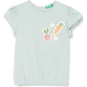 United Colors of Benetton T-shirt voor meisjes, lichtblauw 0f0, 3 Maanden