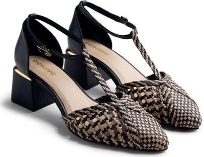 Gioseppo - Boyne - Hakken - Handgeweven Leer - 5.5 cm Hakhoogte